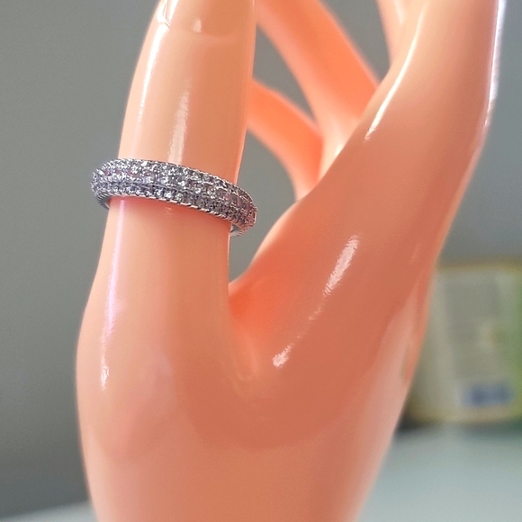 S925 Sterling Silver Fashion Ring | Women's Minimalist Ring | Gift, Engagement - Picture 8 of 10